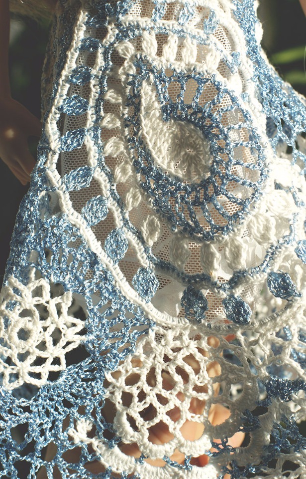 Новое изделие "Морозные узоры", связанное в технике ирландского кружева
