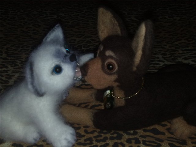 Новенький кот! Игрушка валянием из шерсти (фото 9)