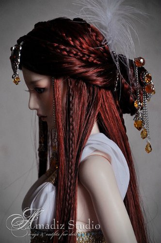 Невероятные парики для кукол БЖД от: Amadiz Studio