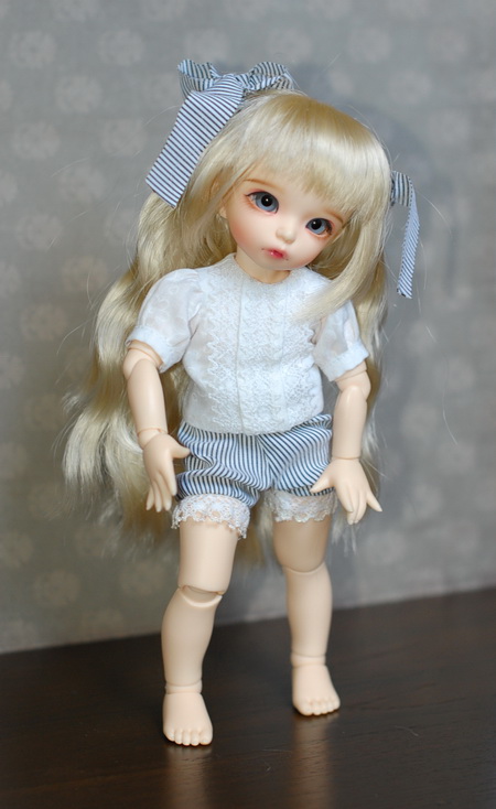 Синий цвет нас покорил. Одежда для куклы БЖД Анте (фото 10)