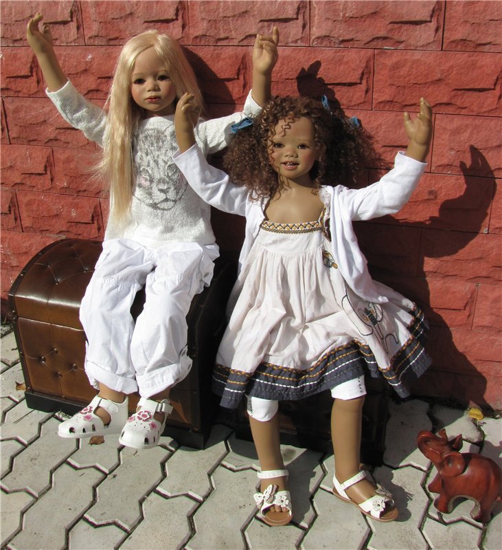 Вспоминая теплые дни. Полуденные танцы кукол Annette Himstedt