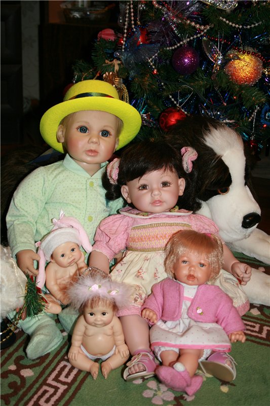 С Новым Годом 2014! Наш третий Новый Год на Бейбиках и моя коллекция кукол
