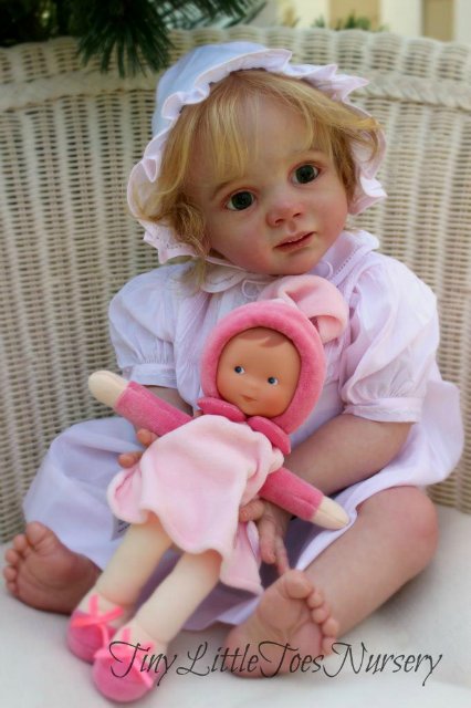 Красивая куколка реборн Эмма молд Fridolin Karola Wegerich