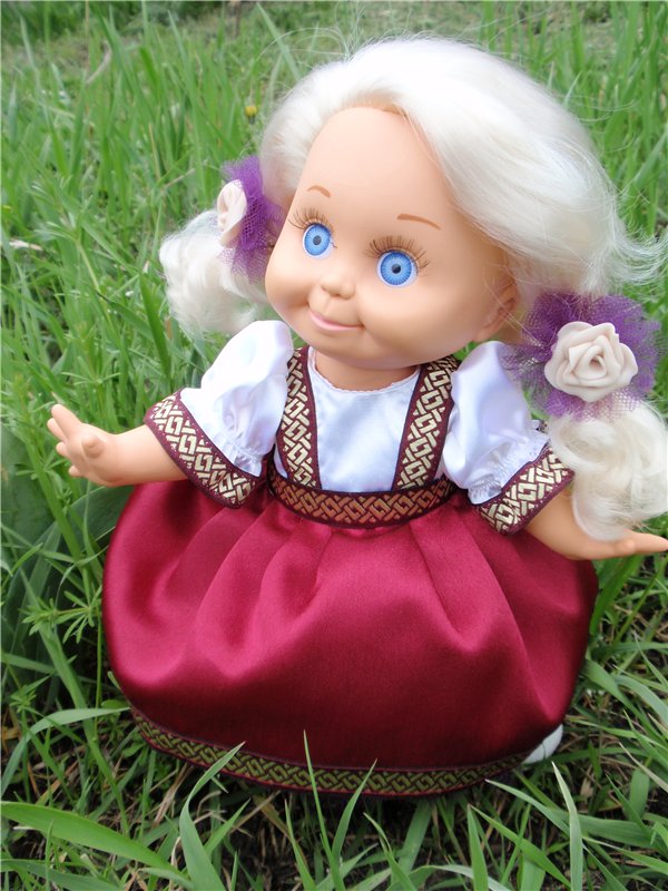 Маленькие вишенки. Одежда для кукол Baby Face Galoob своими руками (фото 7)