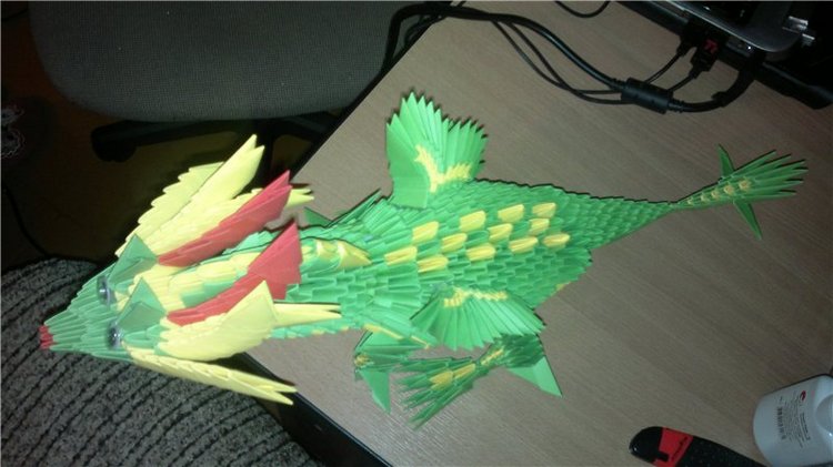 Как сделать мишку оригами из бумажных модулей: мастер-класс