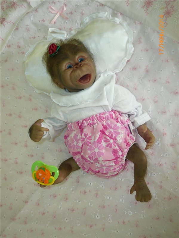 Анфисочка! Кукла - реборн - обезьянка Светланы Преображенской. Часть первая (фото 2)