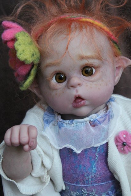 Офелька-Цветочек. Кукла реборн Элины Кудрявцевой