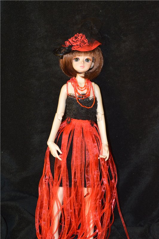 Черное и красное | Бэйбики Черное и красное — Одежда и обувь для кукол своими руками: фото