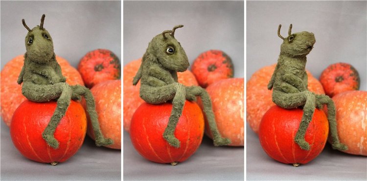 Кузнечик ВиктОр. Авторская игрушка Татьяны Матляк (фото 2)