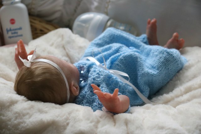 Спящая малышка Рози 2. Куколка реборн Виктории Вишни