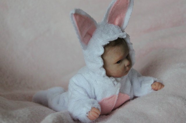 Мини зайка... Куколка реборн Вишни Виктории