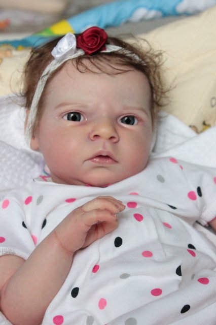 Сама мисс серьезность, кукла реборн Беспаловои Жанны