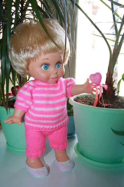 Яркие весенние полосочки для Galoob baby face