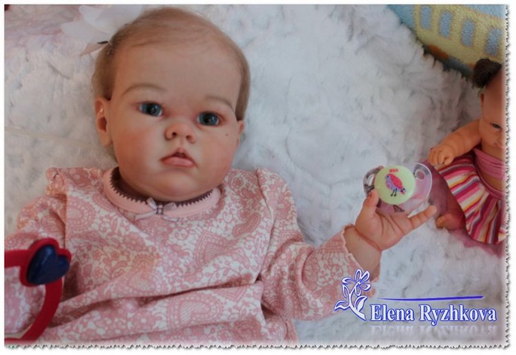 Полиночка - толстушка моя сладкая. Кукла реборн Елены Рыжковой (Россия) (фото 2)