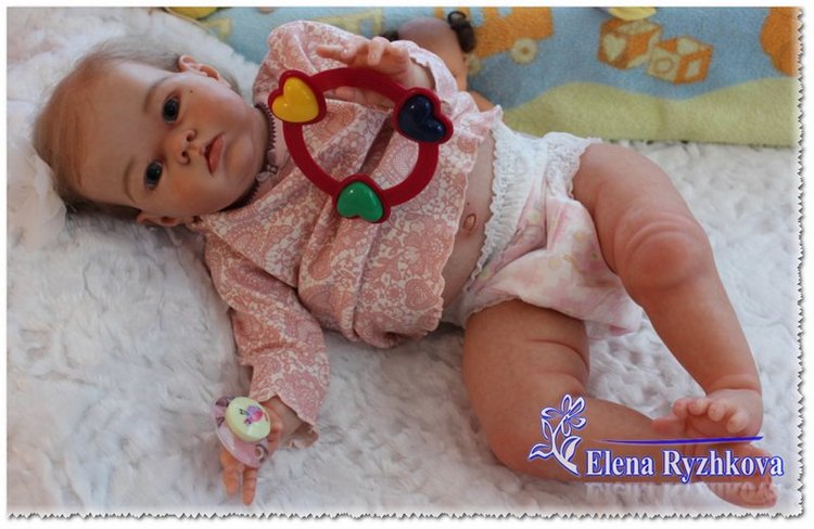 Полиночка - толстушка моя сладкая. Кукла реборн Елены Рыжковой (Россия)