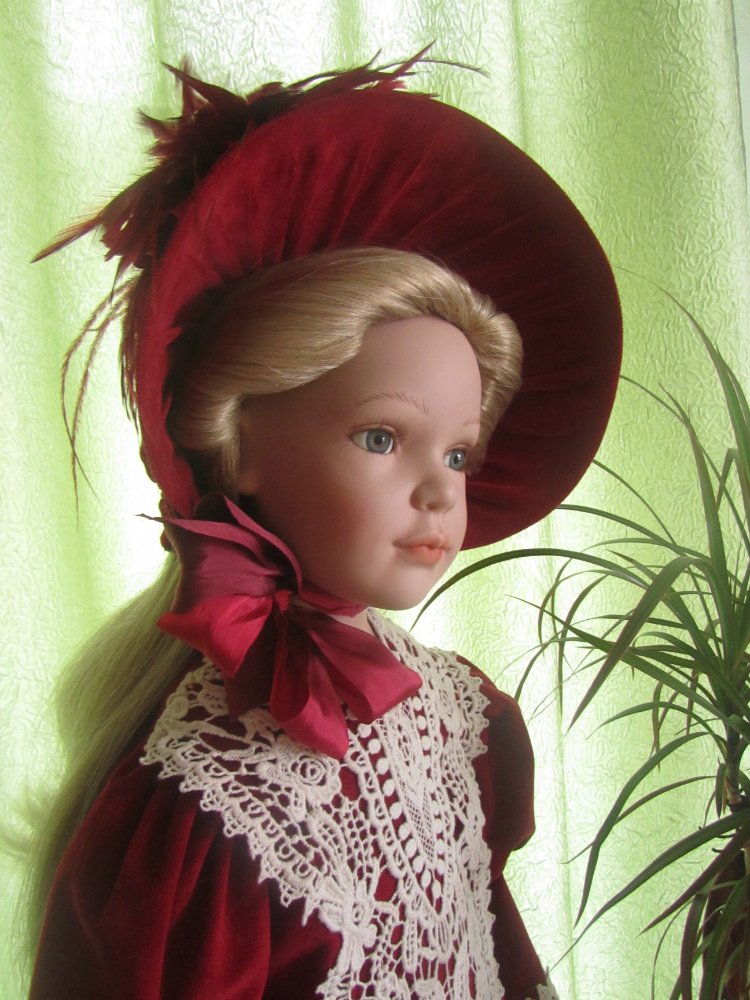 Фарфоровая кукла Ева - "реверанс позапрошлому веку" (фото 10)