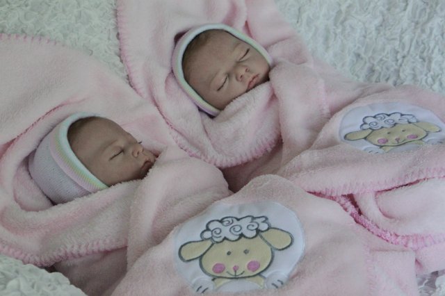 Одинаковые дочки... Куколки реборн Виктории Вишни