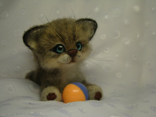 Сибирячок. Авторская игрушка валянием из шерсти Ольги Чернухо