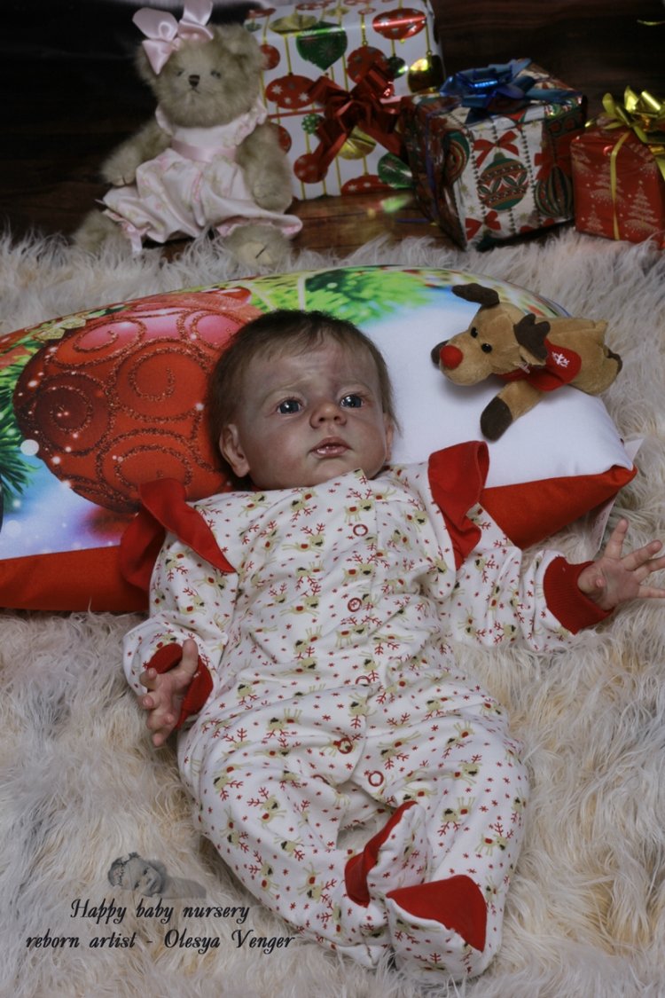 Моё предновогоднее чудо, моя Карлотта. Кукла реборн Олеси Венгер