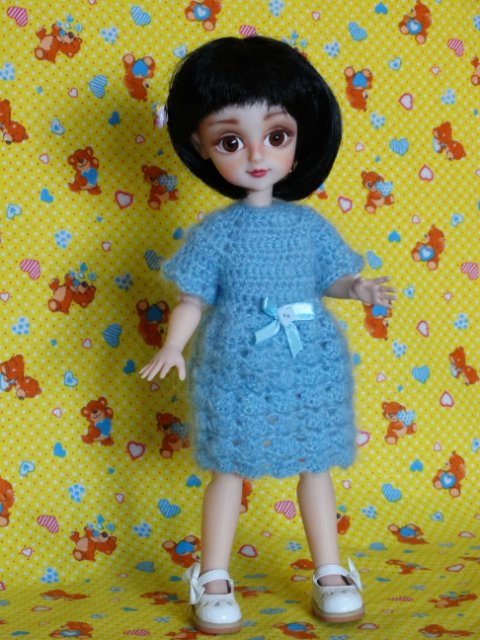 Голубое наваждение или много мохеровой пряжи