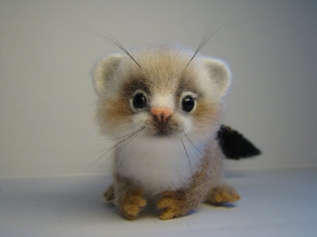 Хорёк. Авторская игрушка валянием Ольги Чернухо (фото 6)