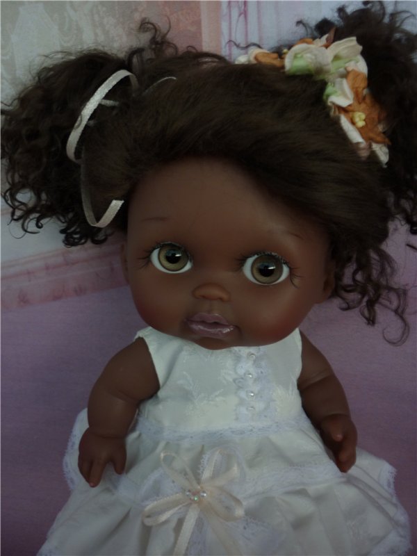 Темнокожий ангел... ООАК - кукла Лила из серии Lil'Cutesies от Berenguer (фото 4)