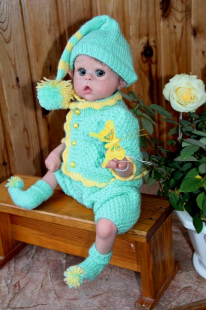 Эльфик реборн Ромашка, Ofelia by Olga Auer (фото 3)