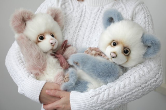 Мишка тедди Эбби. Авторские игрушки Татьяны Матляк | Бэйбики Мишка тедди Эбби. Авторские игрушки Татьяны Матляк (фото 7)