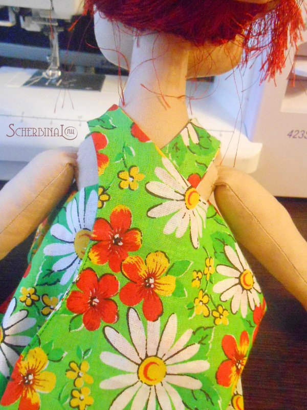 Еще раз про двусторонние сарафаны. Мастер класс с выкройками для кукол