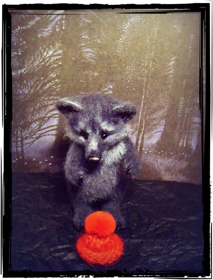 Про красную шапочку. Авторская игрушка валянием из шерсти Ольги Чернухо (фото 3)