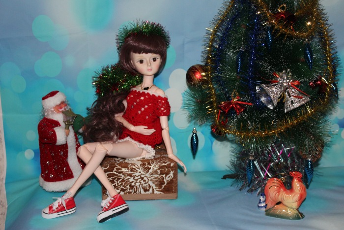 Кукла Лаура("Звезда подиума" 60 см) встречает Новый Год 2017 :) (фото 7)