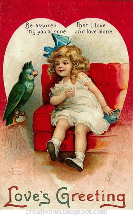 Старинные открытки с Денем Святого Валентина | Бэйбики Старинные открытки с Денем Святого Валентина