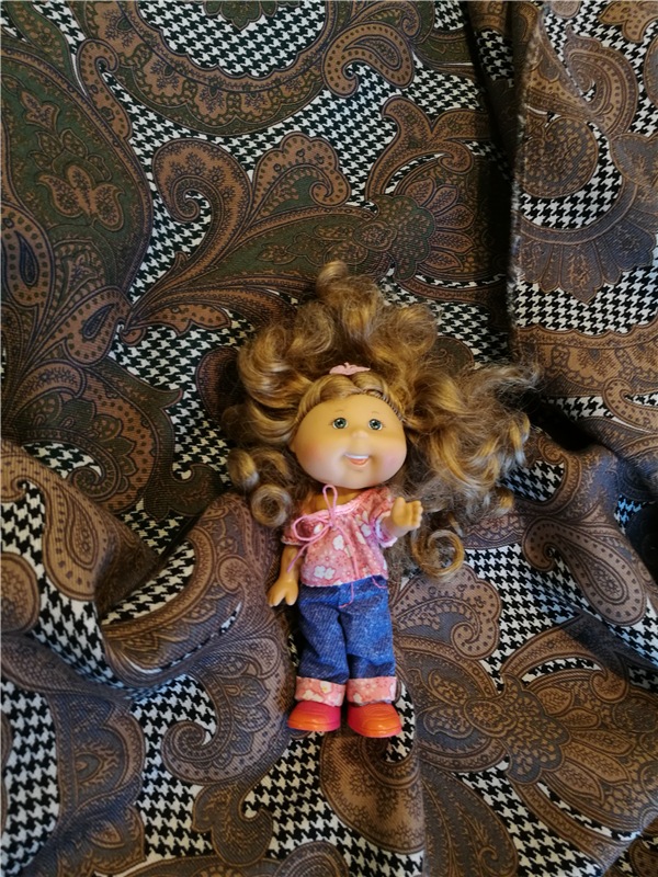 Весенний коллаж тканей — Куклы Cabbage Patch Kids (Капустки): винтаж 80 (фото 5)