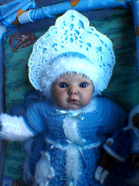 Снегурочка реборн Лола и веселый снеговик Ларс