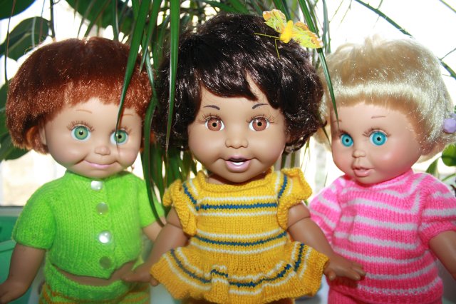 Яркие весенние полосочки для Galoob baby face