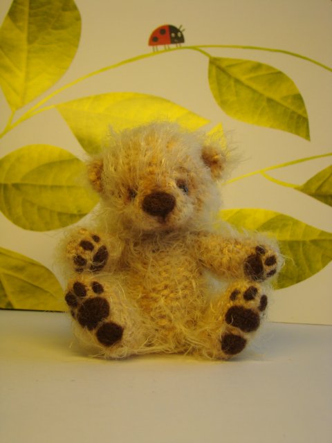 Мишка, игрушка вязанная спицами Ольги Чернухо (фото 4)