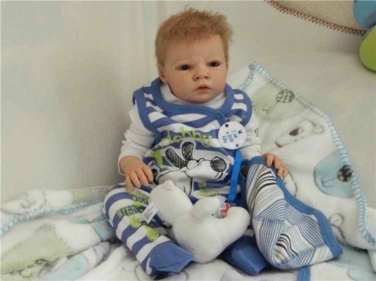 Голубоглазый блондин реборн Дима (фото 2)