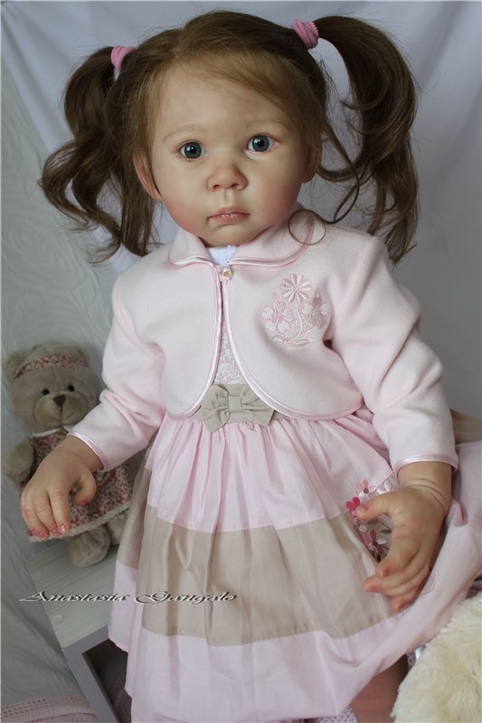 Иришка - сладкая Ириска! И шоколада ни надо... Кукла реборн Анастасии Гангало (фото 8)