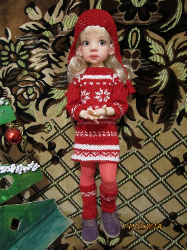Наш новогодний костюм:) — Куклы Kaye Wiggs (Кайе Виггс): авторские BJD (БЖД) (фото 5)