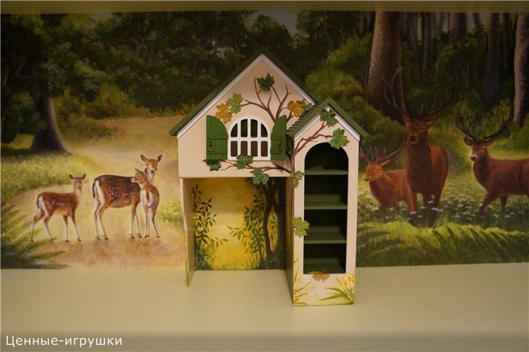Миниатюрная кровать - "Домик в лесу"