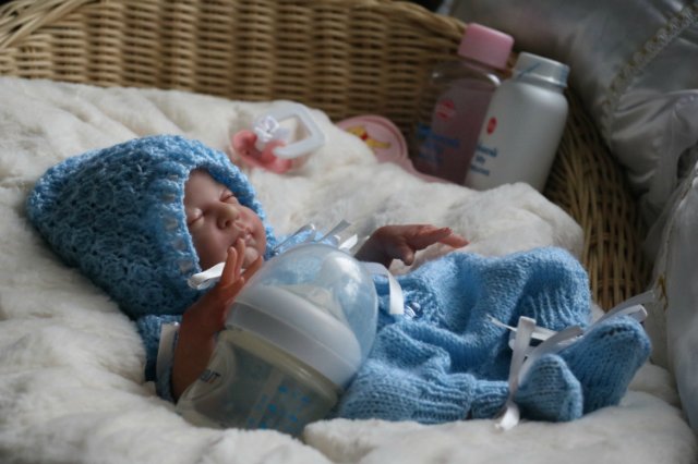 Спящая малышка Рози 2. Куколка реборн Виктории Вишни