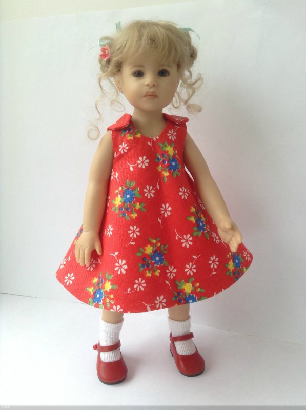 Еще раз про двусторонние сарафаны. Мастер класс с выкройками для кукол