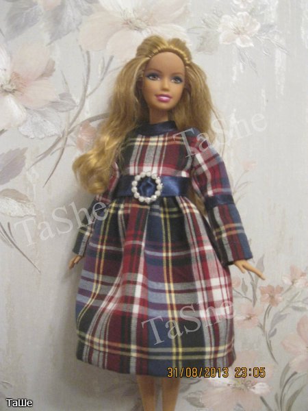 Милые клеточки — Одежда и обувь для кукол своими руками: фото (фото 9)