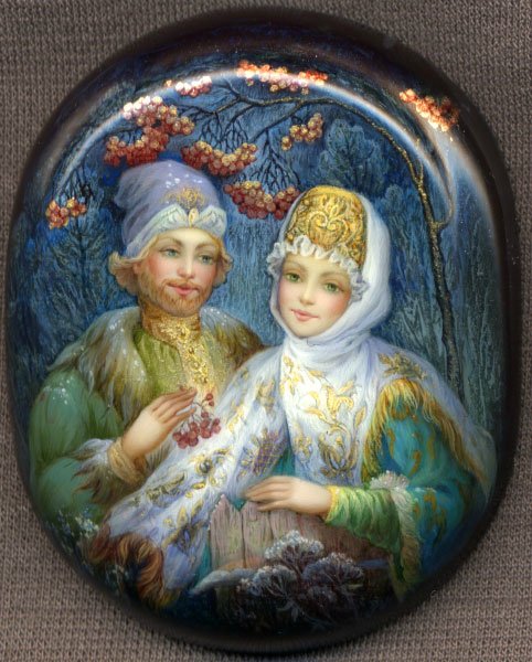 Усмотри тропинку в сказку или Здесь русский дух, здесь Русью пахнет. Федоскинская лаковая миниатюра (фото 7)