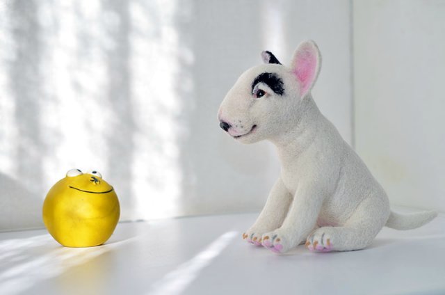 Булька ищет друзей. Игрушки валянием своими руками (фото 2)