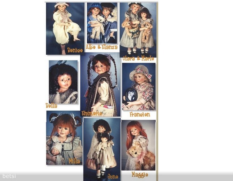 Автор кукол Бердин Криди и её куклы. Artist Berdine Creedy originals DOLLS, хронология выпуска (фото 4)