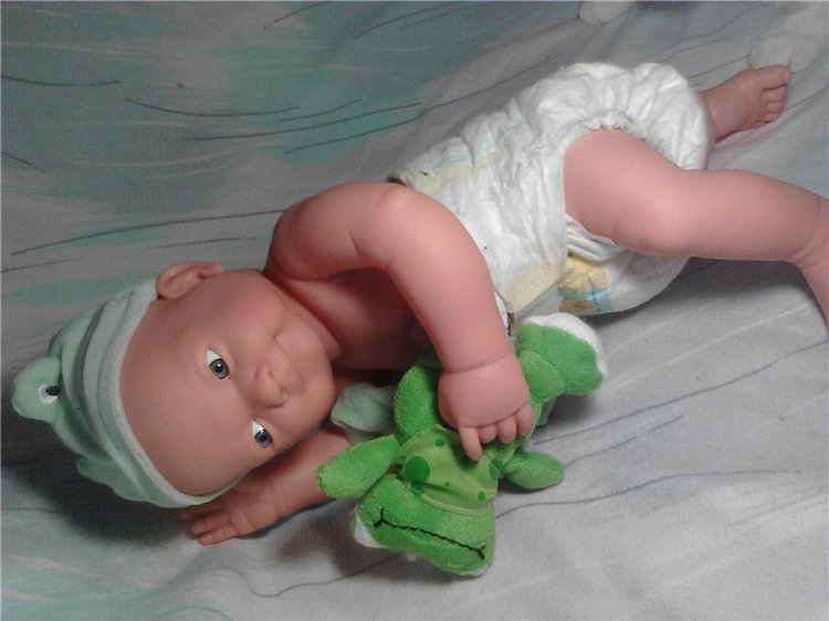 Очаровательный пупс -Малыш "Лягушонок" | Бэйбики Очаровательный пупс -Малыш "Лягушонок" (фото 3)