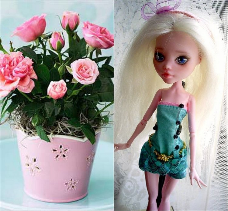 Маргарет - Дикая роза. Кукла ООАК Monster High | Бэйбики Маргарет - Дикая роза. Кукла ООАК Monster High (фото 8)