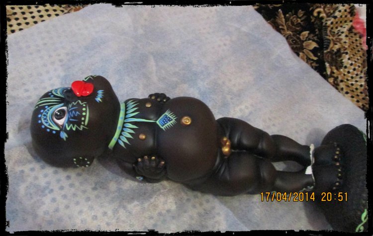 Гипсовый Негритенок — Фарфоровые статуэтки и фигурки: винтаж