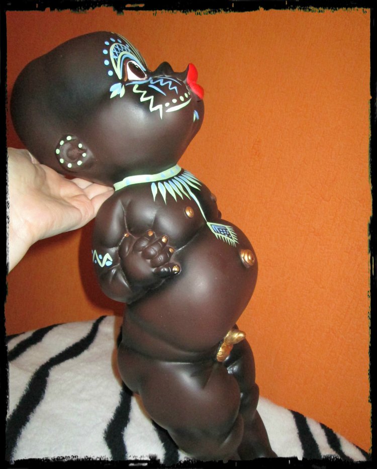 Гипсовый Негритенок — Фарфоровые статуэтки и фигурки: винтаж (фото 4)